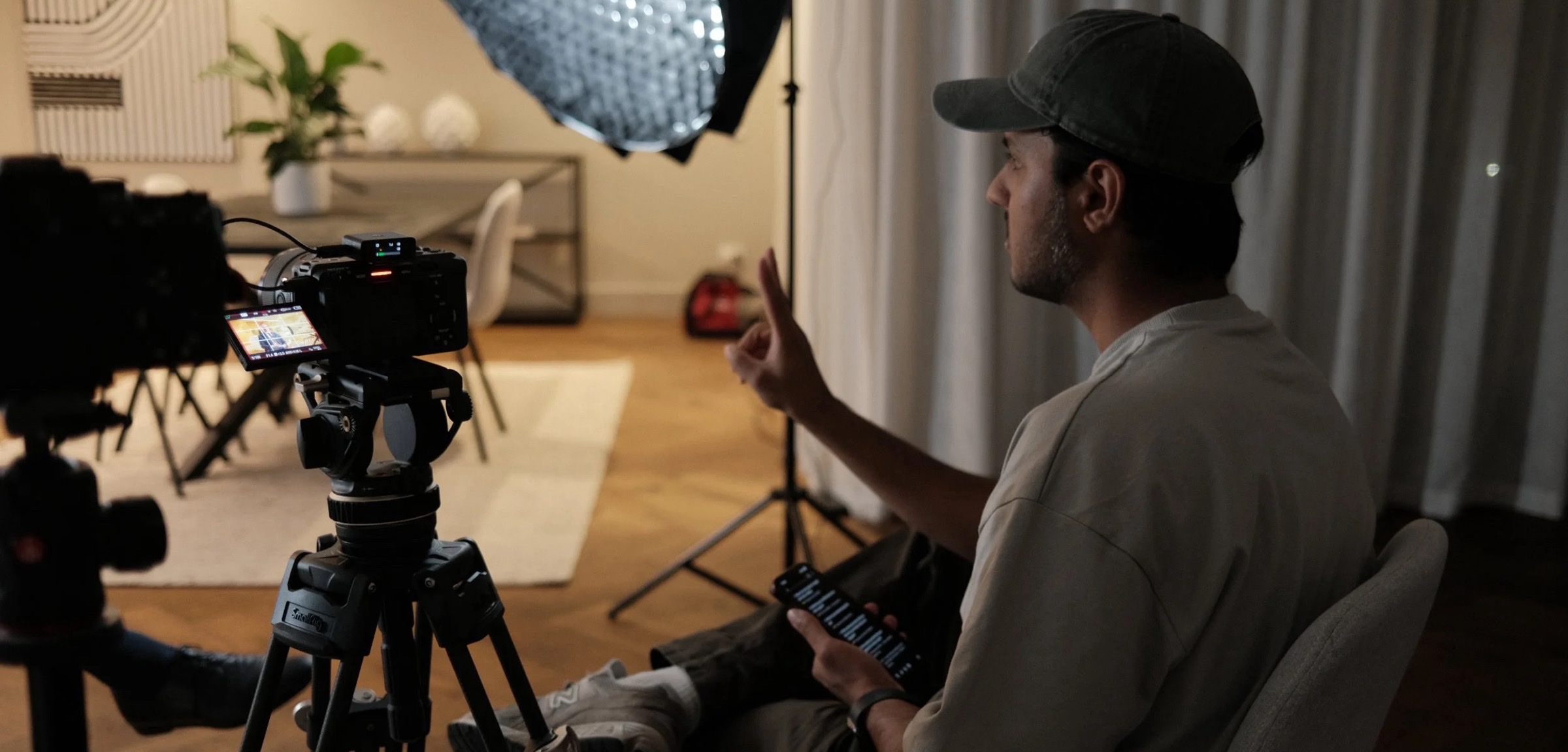 Terrence Stevens of Seventh Hour behind the camera on an Auckland shoot